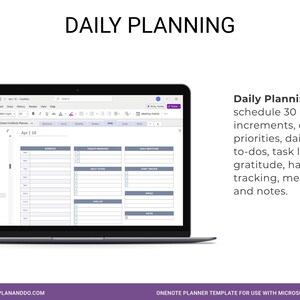 2026 OneNote Planner Template: Daily, Weekly, Monthly image 5