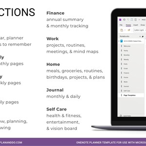2026 OneNote Planner Template: Daily, Weekly, Monthly image 6
