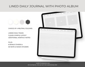 Digital Daily Journal with Photo Album: Goodnotes, Notability (PDF)