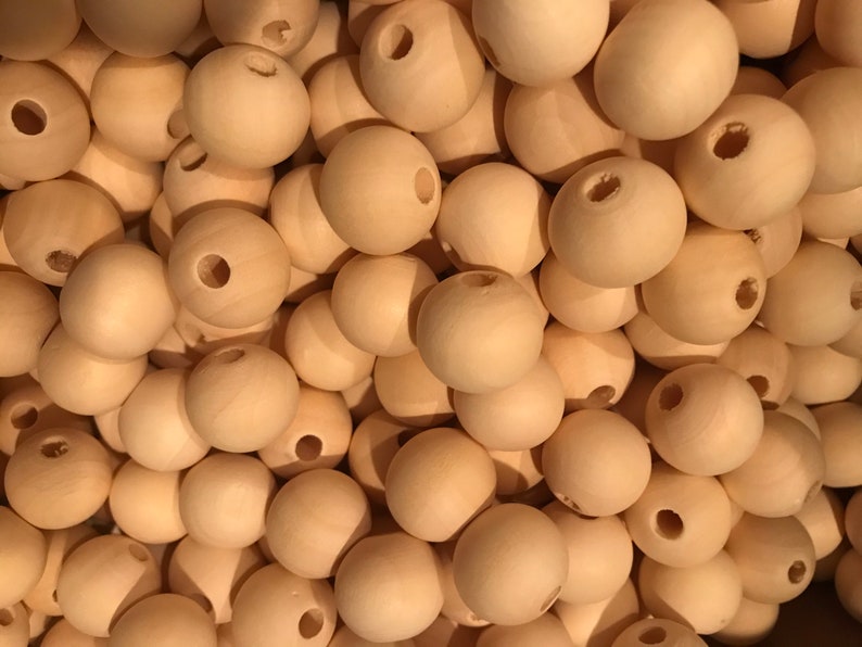 High quality wood beads for jewelry 20mm Wood Beads