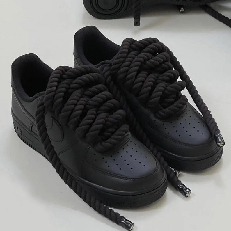 Custom Rope Lace Air Force 1s - Etsy New Zealand