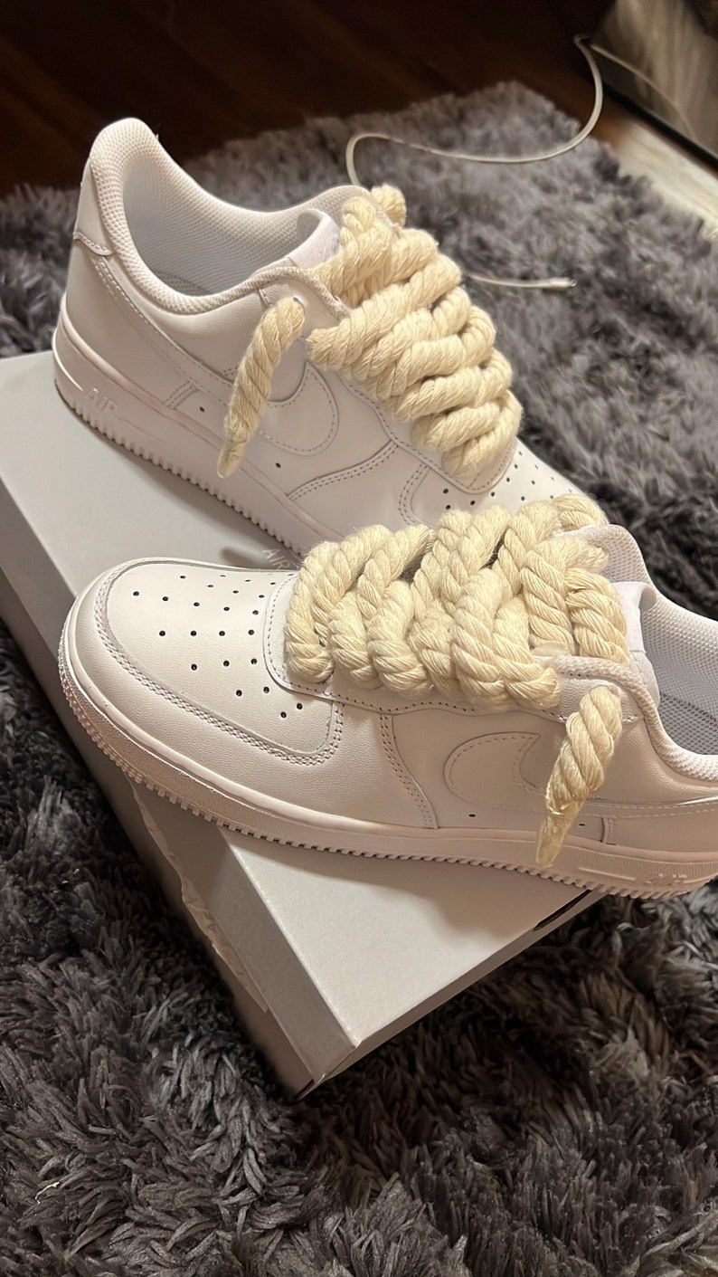 Custom Rope Lace Air Force 1s Etsy