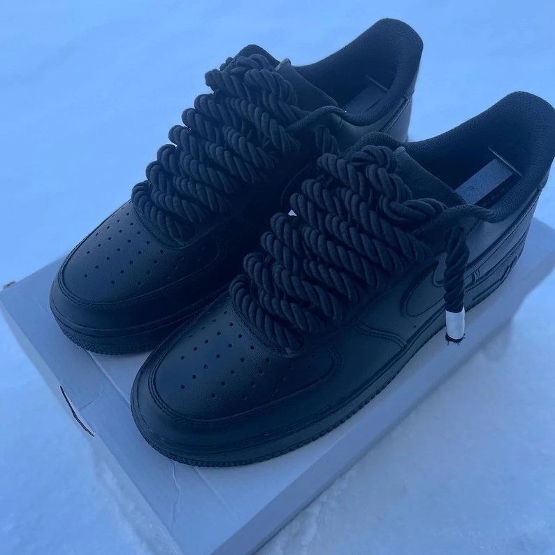 Custom Rope Lace Air Force 1s Etsy New Zealand