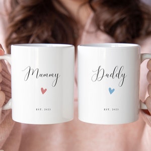 Mummy and Daddy Gift, Mummy Daddy Mug Set, Mummy and Daddy Personalised Mug, Mummy Gift, Daddy Gift