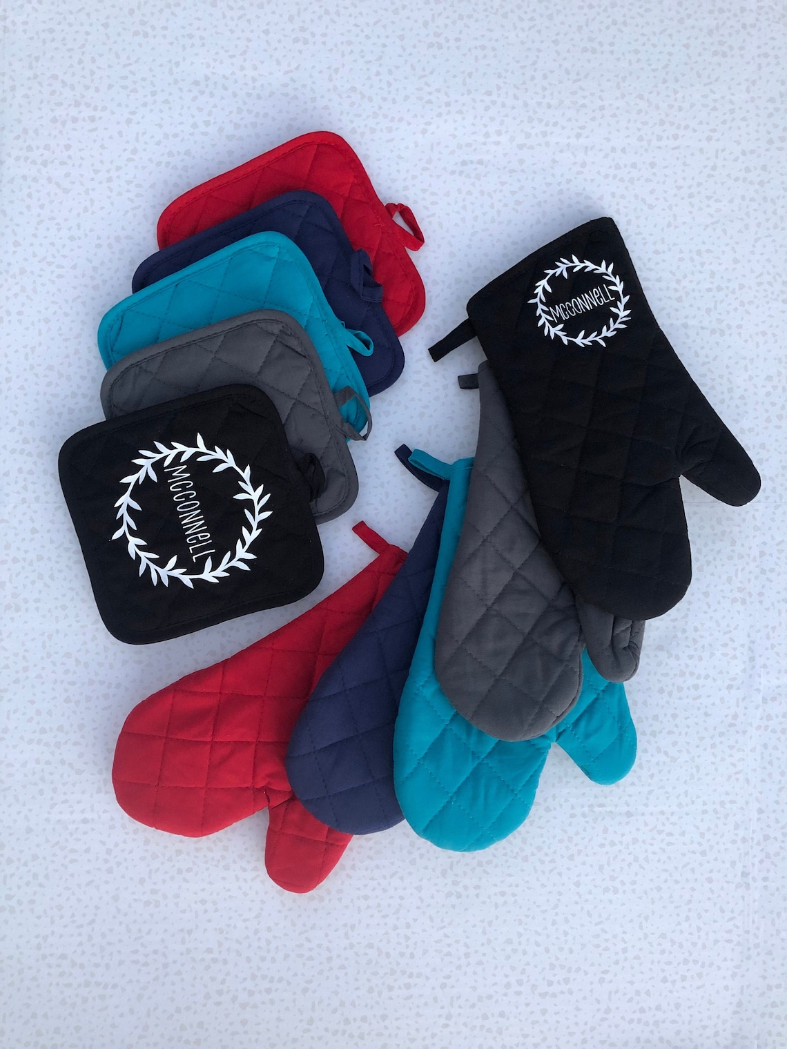 Personalized Pot Holder Personalized Oven Mitt Personalized Etsy