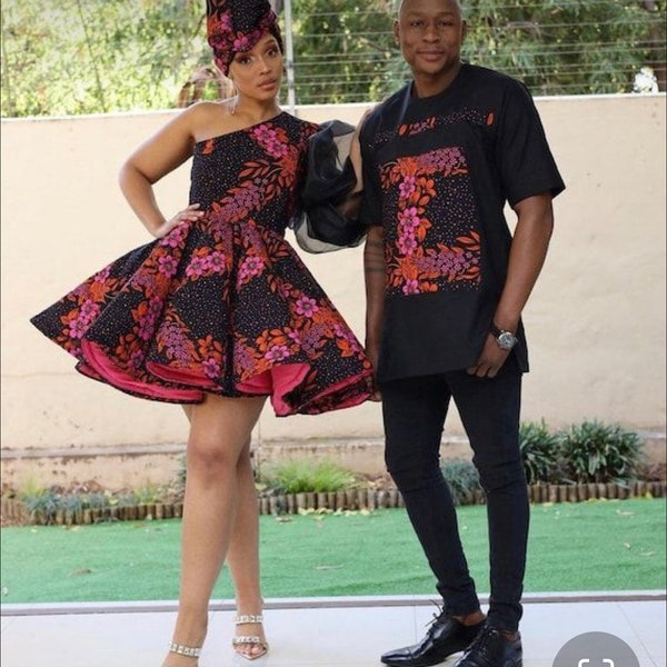 African Couple Outfits - Etsy