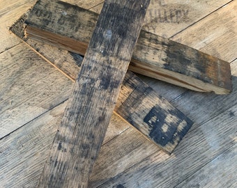 Reclaimed Bourbon/Whiskey Stave Pieces / Table Legs / Kindling / Please Read Entire Description
