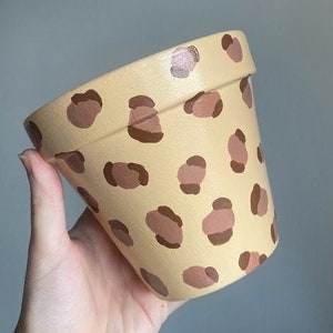 Leopard Print Indoor Plant Pot