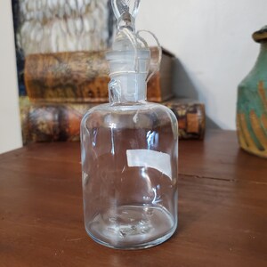 Vintage Laboratory / Apothecary Glass Bottle with Unique Heart Shaped Stopper 125 mL & 250 mL image 4