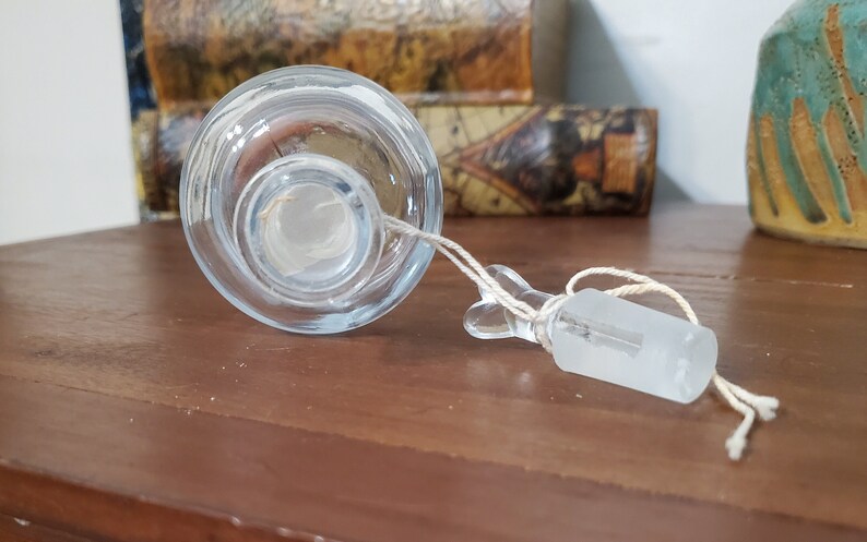 Vintage Laboratory / Apothecary Glass Bottle with Unique Heart Shaped Stopper 125 mL & 250 mL image 5