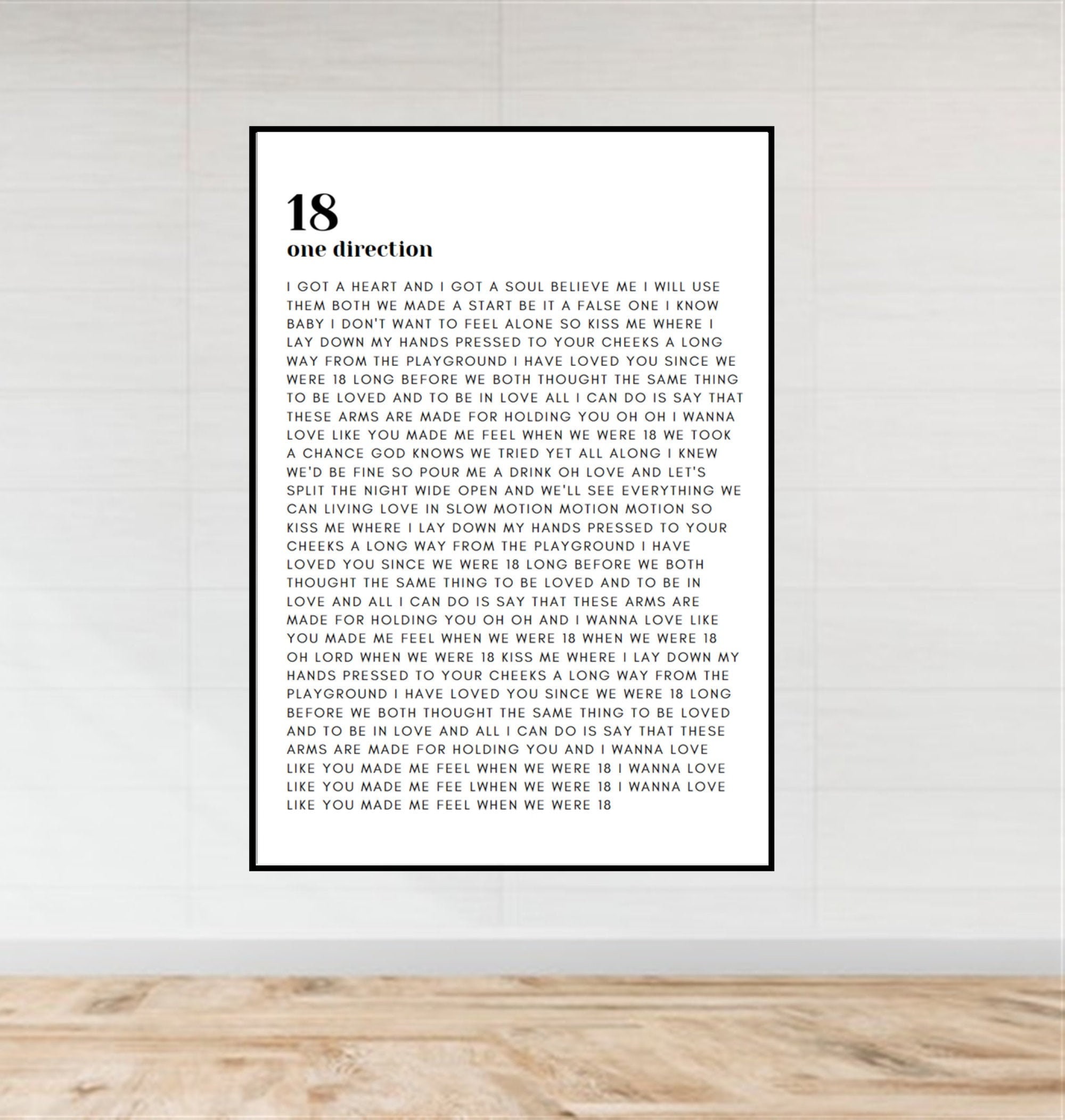 One Direction Lyrics 18