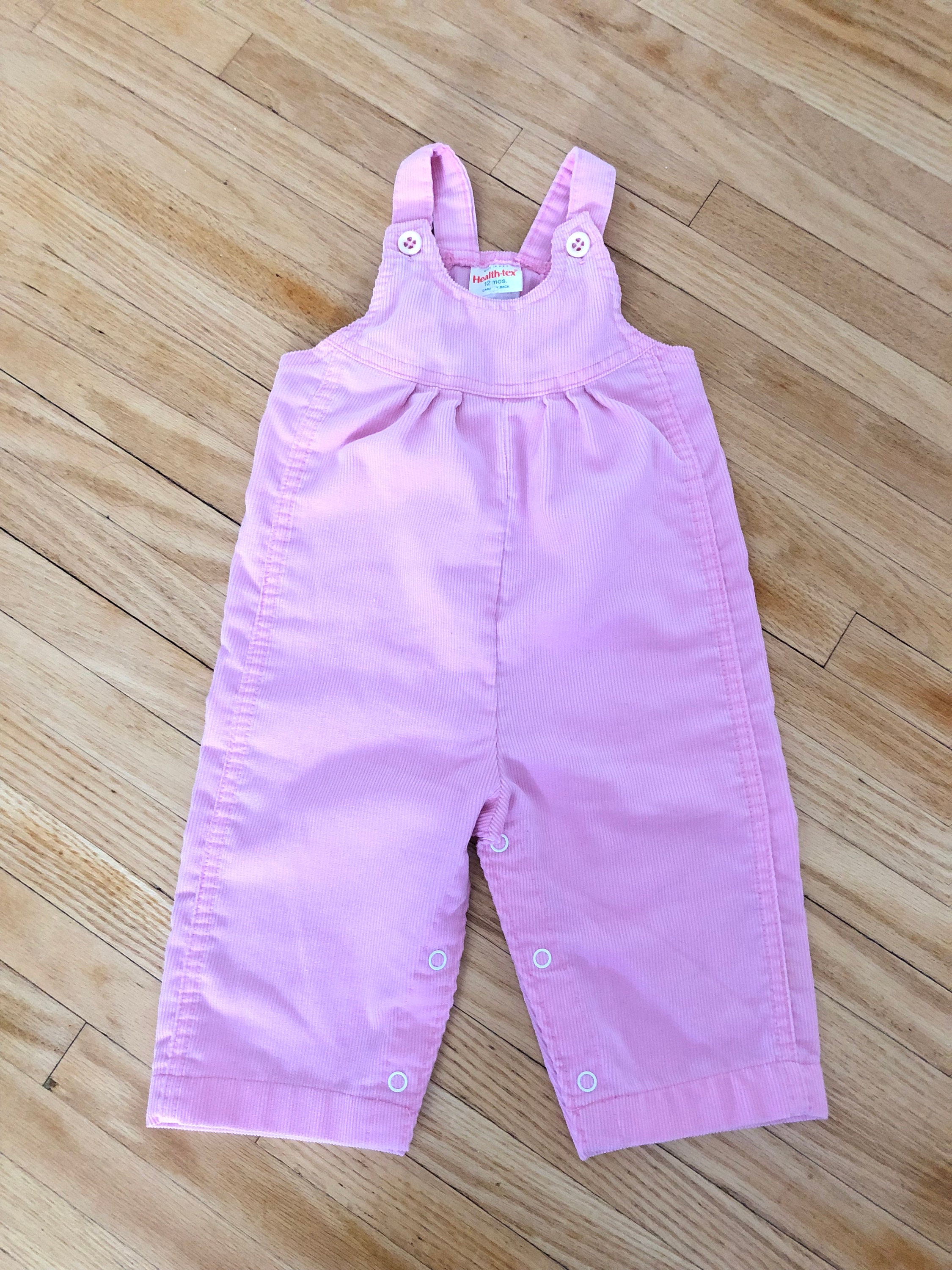 Health-Tex pink corduroy overalls/dungarees/bib jeans/boho/vintage kids