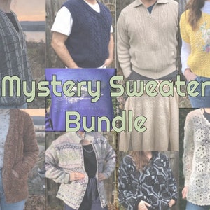 Vintage sweater, sweatshirt and cardigan bundle/cottagecore/80&#39;s/grandmacore/grandpacore/gift idea