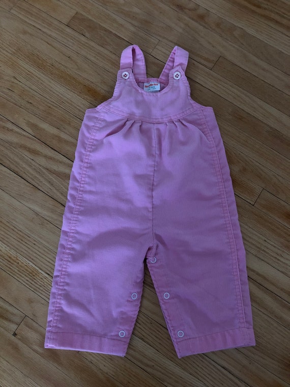 Health-Tex pink corduroy overalls/dungarees/bib j… - image 2