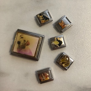 Italian charms/charms for Italian charm bracelet/nineties charms/nineties aesthetic/dog/fur baby/pet charms