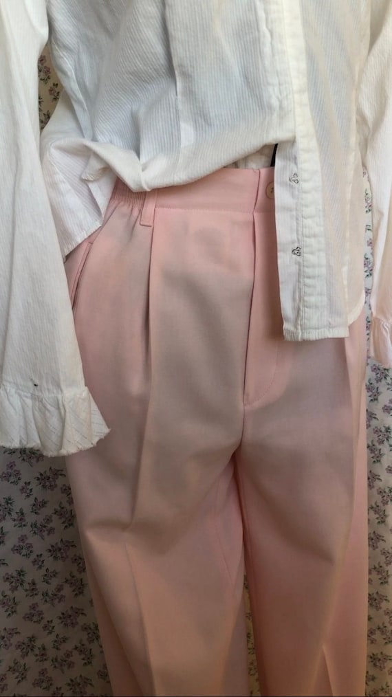 Vintage Light Pink Dress Pants/cute/pink/cottagecore 