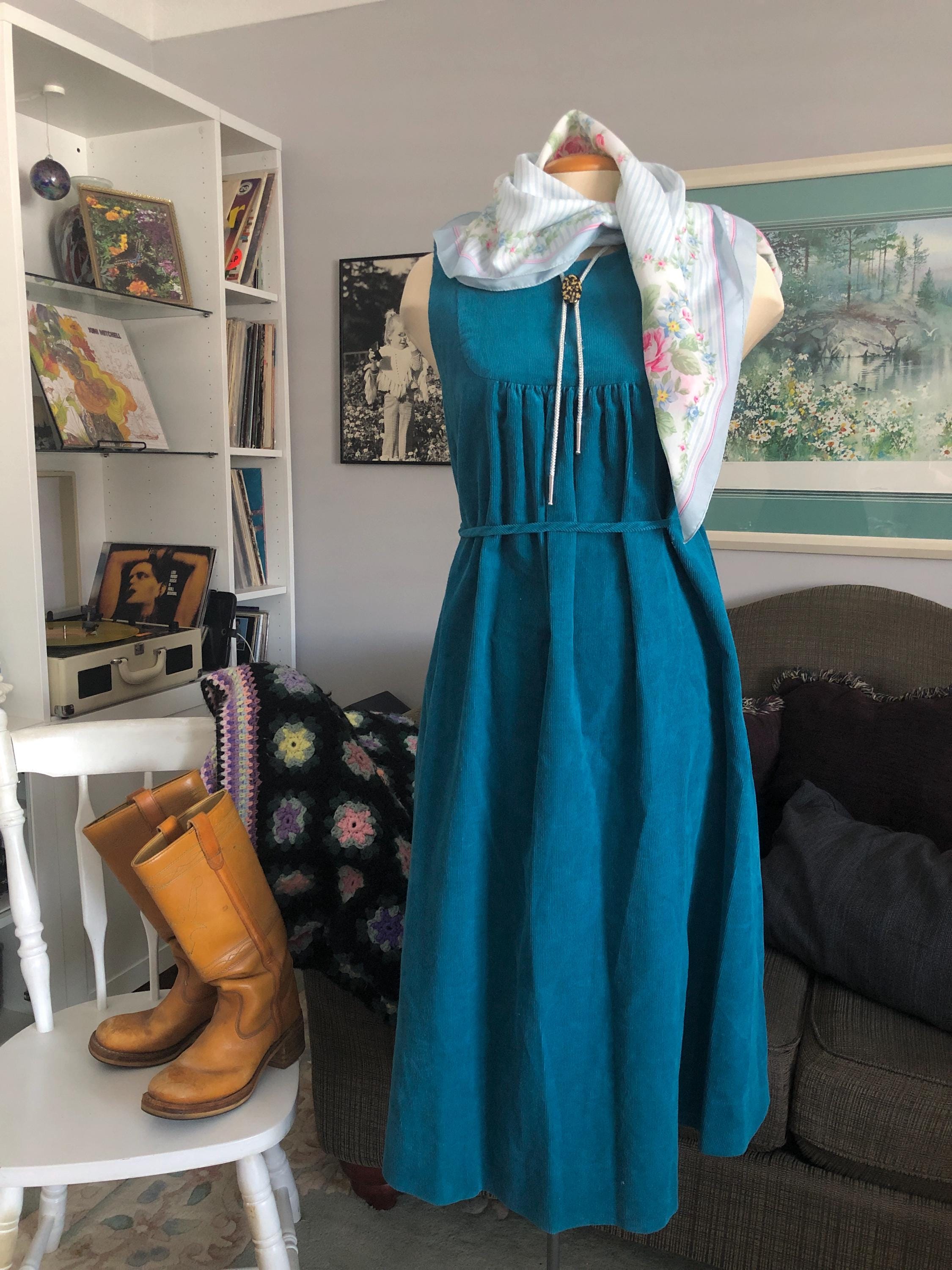 80s Corduroy Dress - Etsy Canada