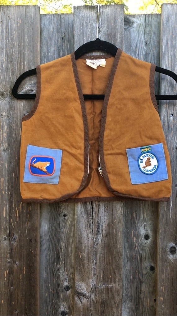 80s Beaver Scouts vest/boy scouts/halloween/costum