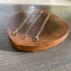 Chain Extension Necklace Extender 3 Inch Extension Chain Jewelry Adapter Handmade Jewelry Supply Bracelet Extension Brass Chain Extension