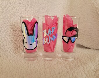 Bad Bunny Shot Glasses
