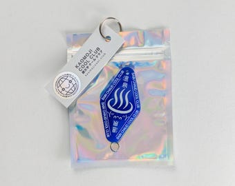 Kaomoji acrylic keychain "onsen"