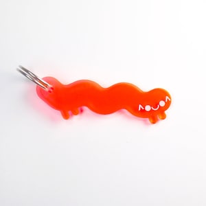Kaomoji acrylic keychain &quot;wavy cat&quot;