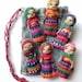 30x Sorgenpüppchen / Worry Dolls – Handgefertigt, Ca. 5,5 Cm | Glücksbringer Aus Guatemala | Mit Beutel