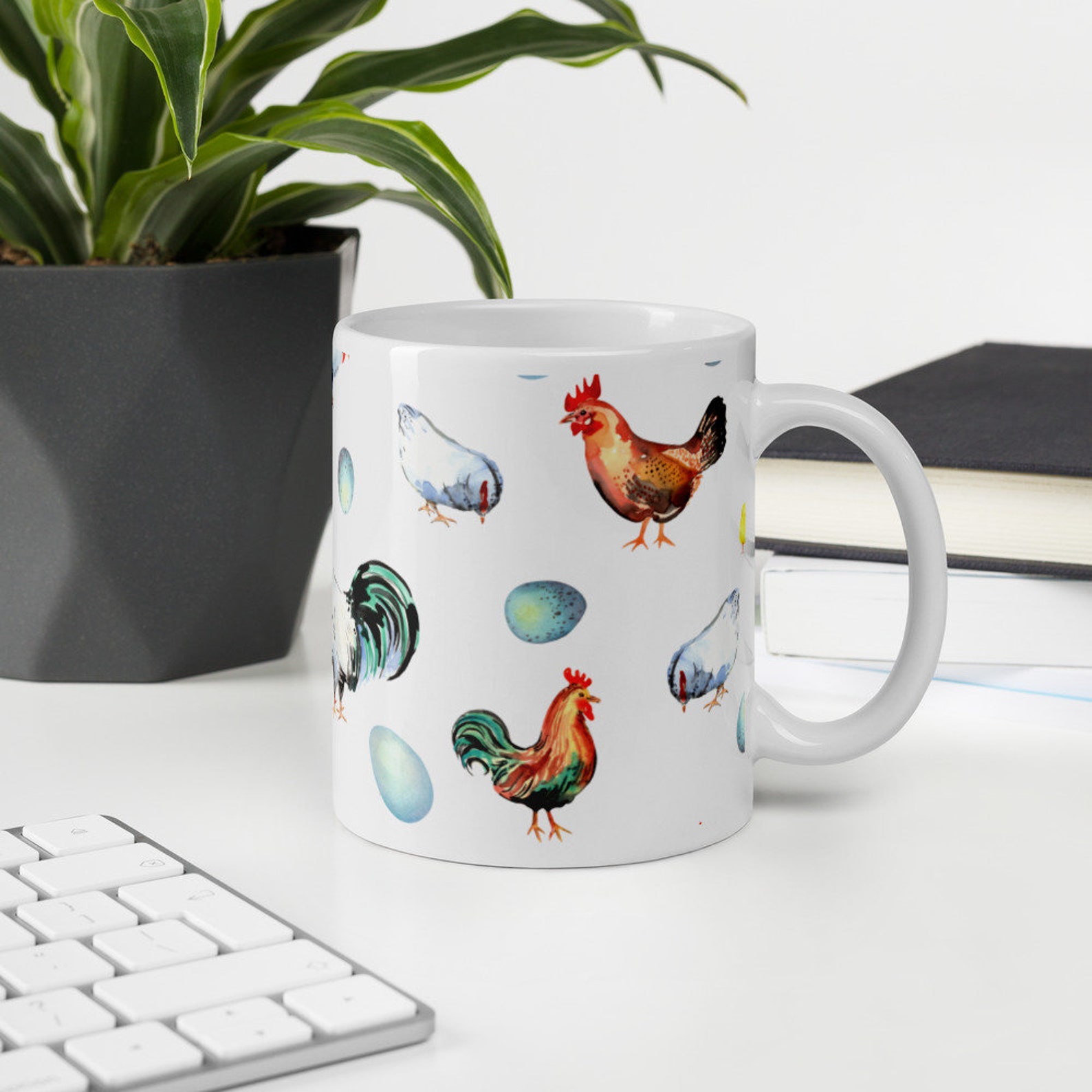 Chicken Coffee Mug Chicken Lover Gift Chicken Cup Etsy