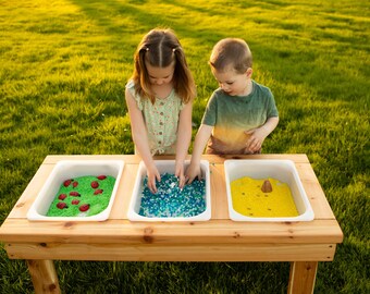 Triple Bin Sensory Table - Etsy