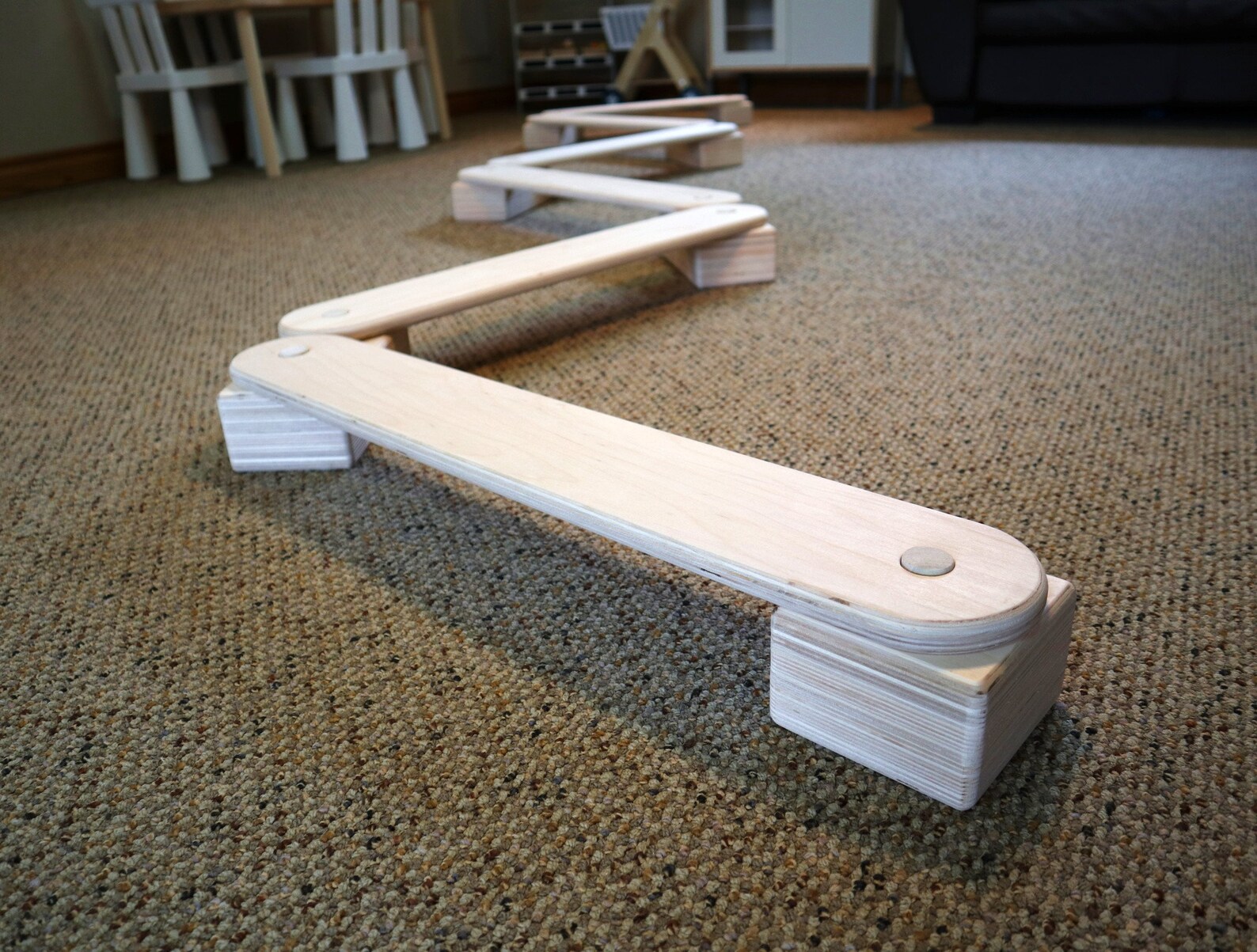 Natural Wooden Balance Beams Balance Board for Kids Etsy