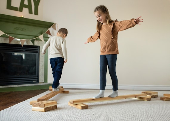 Tremplins À Poutre D'équilibre Planche D'équilibre En Bois - Temu Canada