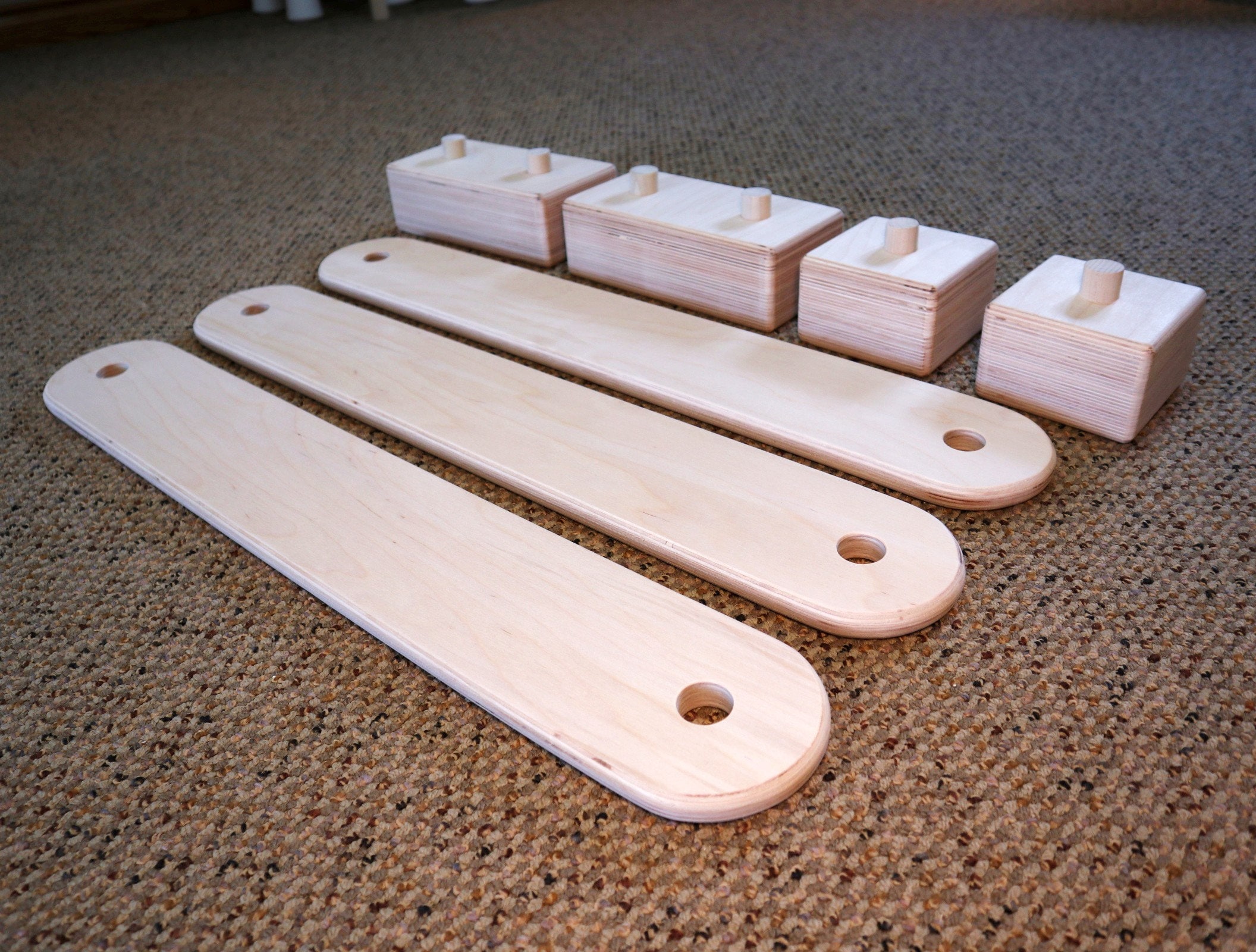 Natural Wooden Balance Beams Balance Board for Kids Etsy