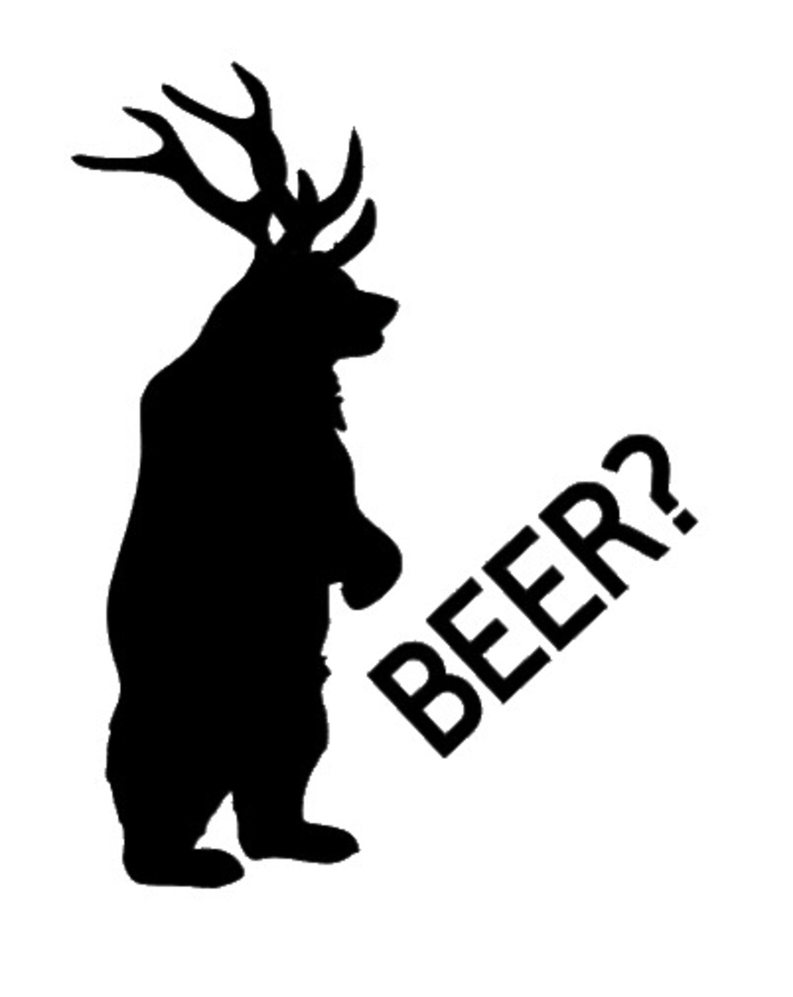 Bear Antlers Beer SVG Clipart png/dxf/eps | Etsy