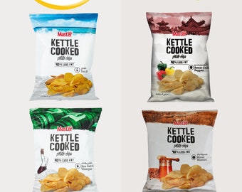 Lebanese Master Chips | Kettle Cooked | Four Flavors | Salty Snacks | 45g Bags | Worldwide Shipping | Wholesale Deals