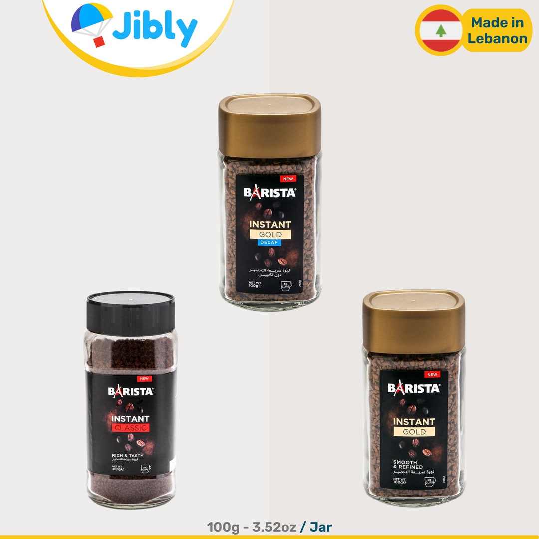 Lebanese Barista Instant Coffee Roasted Coffee 100g Jars Etsy