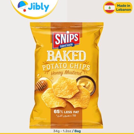 Lebanese Snips Baked Chips Five Flavors Less Fat Salty Snacks 34g