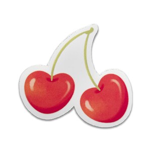 Red Cherry Fruit Sticker, Vinyl Matte, Laptop Decal, Best Friend Gift, Cherries Vinyl Sticker, Fruit Cherry Red Fruity Stickers, kawaii food
