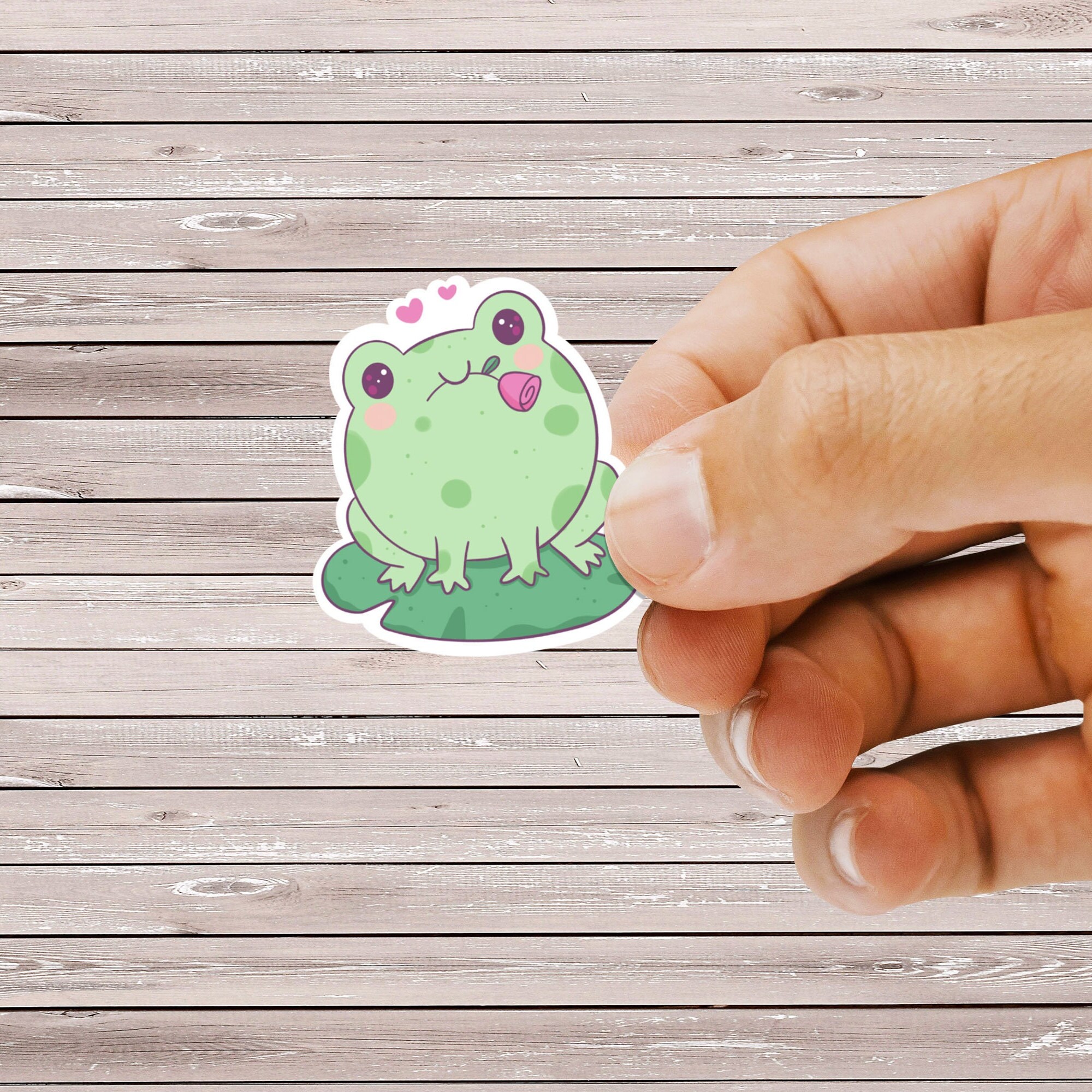 Embellishments Paper, Party & Kids Tree lovers frog sticker cute frog ...