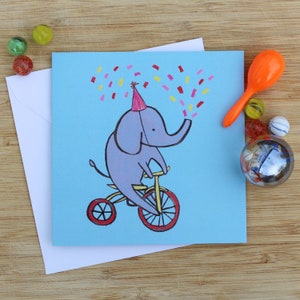 Carte de célébration d’éléphant