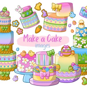 Prepara una torta - Pasqua - Immagini ClipArt - Download digitale