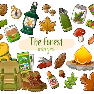 La forêt - Clip Art Images - téléchargement numérique