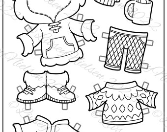 navy blue dress for baby girl Winter Playtime Paper Dolls main image 1