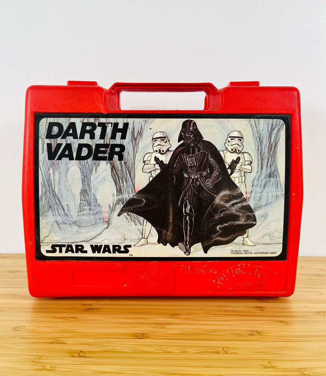 Star Wars Vintage Darth Vader Lunchbox Collectable 1982 Red Etsy