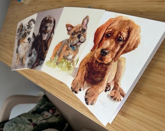 Dog lovers stationery cards blank inside