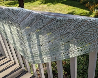 Shawl, Light Green Formal Occasion Wrap with Sequins