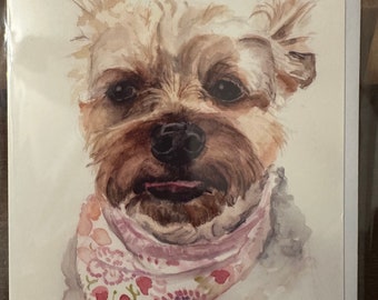 Dog lovers stationery cards blank inside