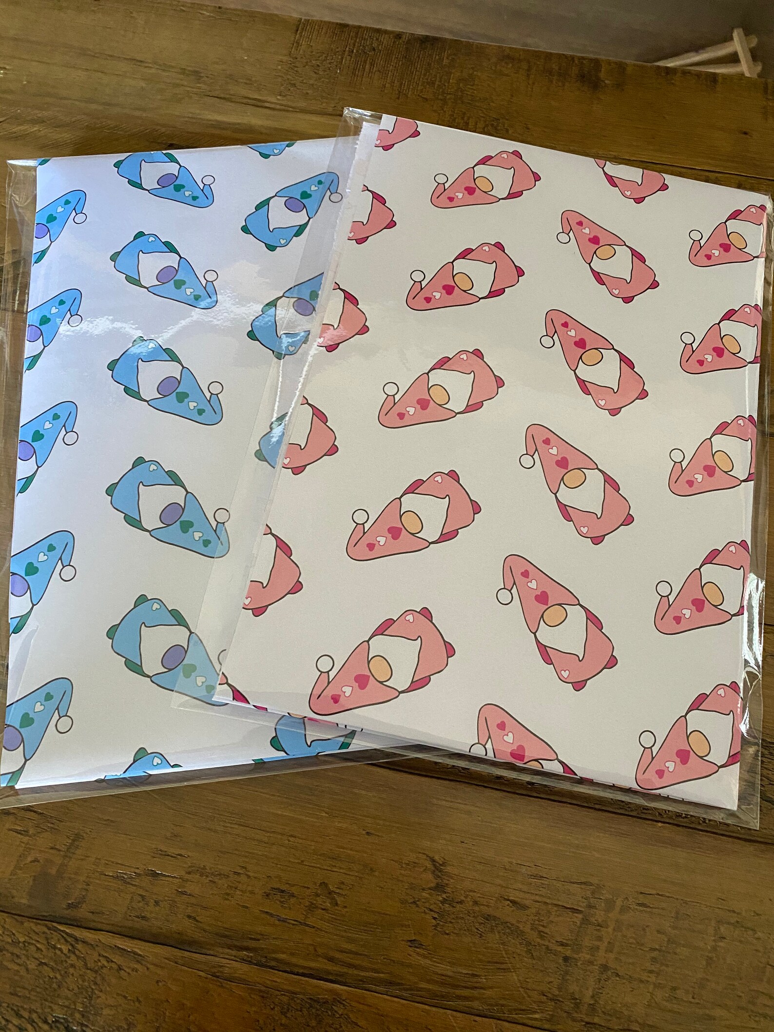 gonk christmas wrapping paper