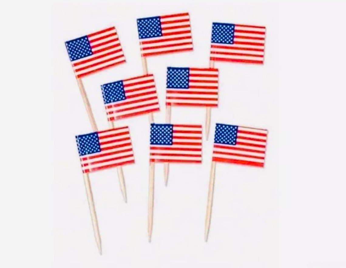 American Cupcake Topper USA Topper American Flag Cupcake Etsy