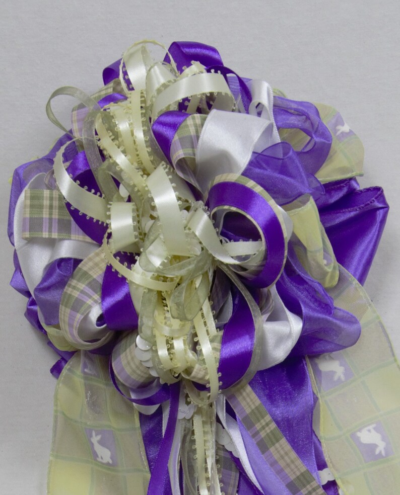 Easter Bow Front door Bow Wreath Bow Bunny bow Lantern Bow