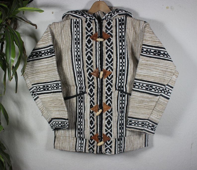 Veste berbère amazighe/ cardigan Djellaba/ vêtement boho fait main image 2